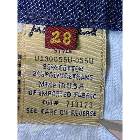 Women 7 for all Mankind size 28 A pocket Crop & Roll Skinny Jeans Low Rise 6177 - Picture 8 of 11